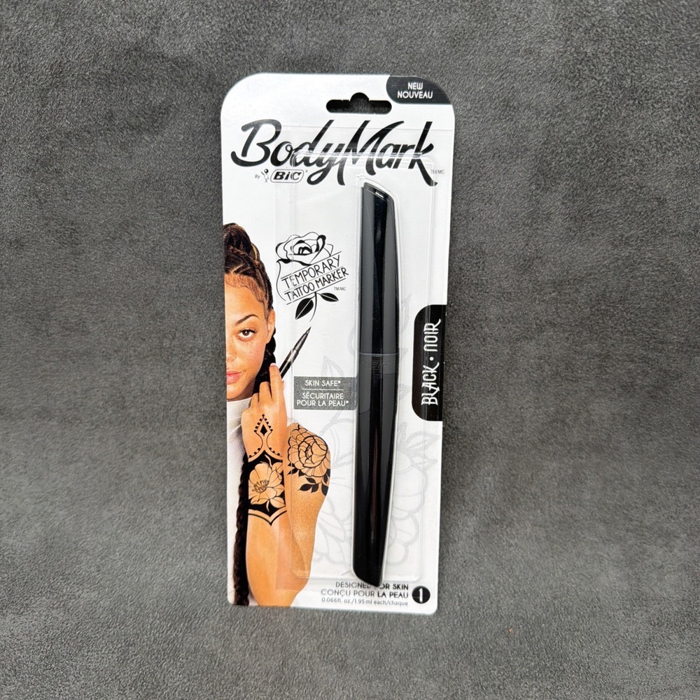 Bic BodyMark Temporary Tattoo Marker Black 1 Count Model 244919